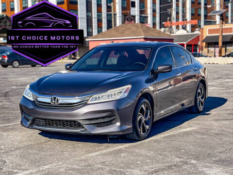 2017 Honda Accord for sale at 1st Choice Motors in Paterson NJ