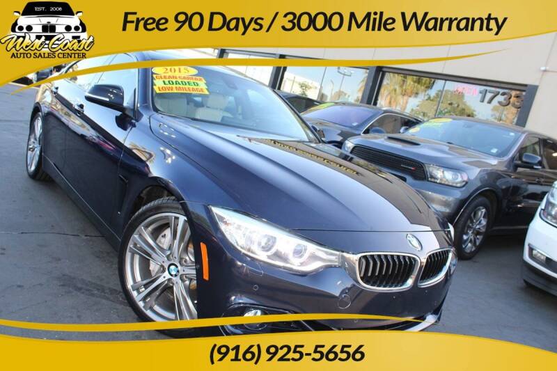 2015 BMW 4 Series for sale at West Coast Auto Sales Center in Sacramento CA