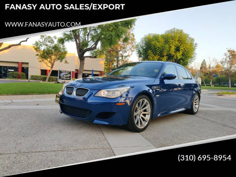 2008 BMW M5 for sale at FANASY AUTO SALES/EXPORT in Yorba Linda CA
