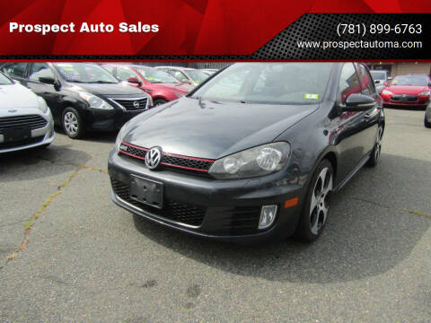 2013 Volkswagen GTI for sale at Prospect Auto Sales in Waltham MA