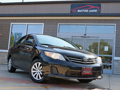 2013 Toyota Corolla for sale at CK MOTOR CARS in Elgin IL