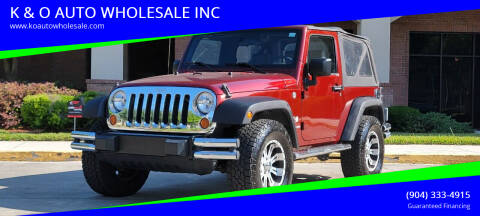 2007 Jeep Wrangler for sale at K & O AUTO WHOLESALE INC in Jacksonville FL