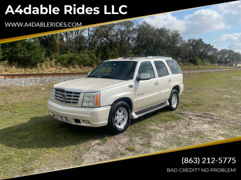 2004 Cadillac Escalade for sale at A4dable Rides LLC in Haines City FL