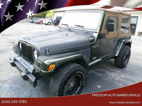 1998 Jeep Wrangler for sale at Freedom Auto Barbourville in Bimble KY