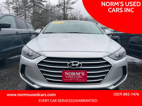 2018 Hyundai Elantra for sale at NORM'S USED CARS INC in Wiscasset ME