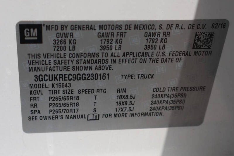2016 Chevrolet Silverado 1500