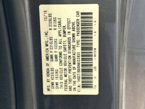 2017 Honda Accord EX-L