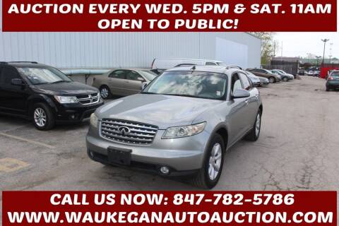 2005 Infiniti FX35 for sale at Waukegan Auto Auction in Waukegan IL