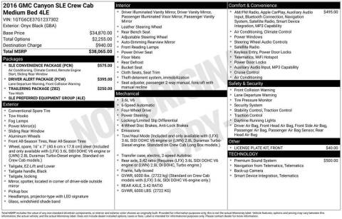 2016 GMC Canyon