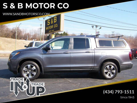 2017 Honda Ridgeline for sale at S & B MOTOR CO in Danville VA