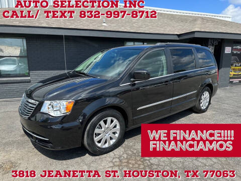 2016 Chrysler Town and Country for sale at Auto Selection Inc. in Houston TX