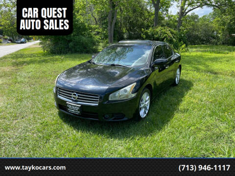 2011 Nissan Maxima for sale at CAR QUEST AUTO SALES in Houston TX