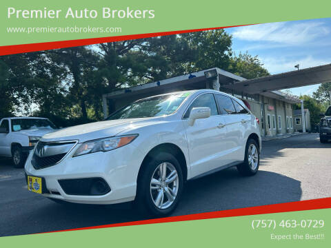 2013 Acura RDX for sale at Premier Auto Brokers in Virginia Beach VA