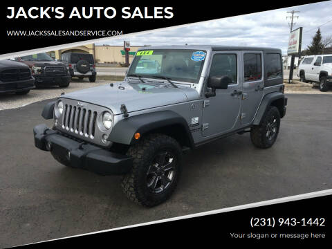 2016 Jeep Wrangler Unlimited for sale at JACK'S AUTO SALES in Traverse City MI