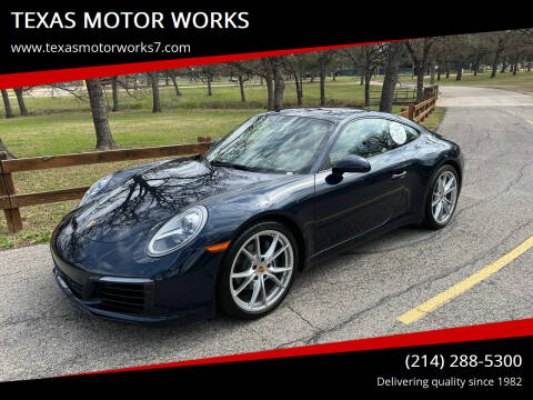 2018 Porsche 911 for sale at TEXAS MOTOR WORKS in Arlington TX
