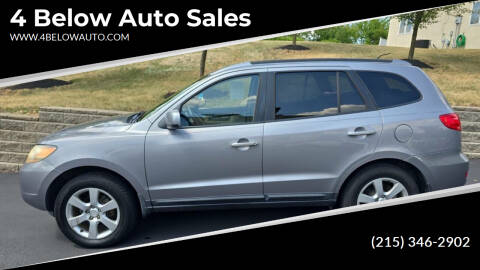 2008 Hyundai Santa Fe for sale at 4 Below Auto Sales in Willow Grove PA