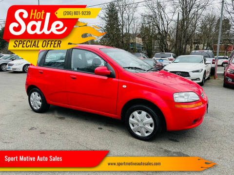 2006 Chevrolet Aveo for sale at Sport Motive Auto Sales in Seattle WA