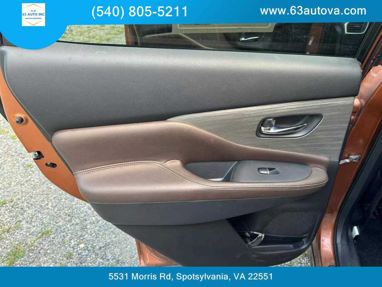 2015 Nissan Murano for sale at 63 Auto Inc in Spotsylvania, VA