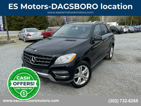 2015 Mercedes-Benz M-Class for sale at ES Motors-DAGSBORO location in Dagsboro DE
