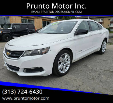 2014 Chevrolet Impala for sale at Prunto Motor Inc. in Dearborn MI