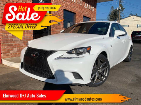 2015 Lexus IS 350 for sale at Elmwood D+J Auto Sales in Agawam MA