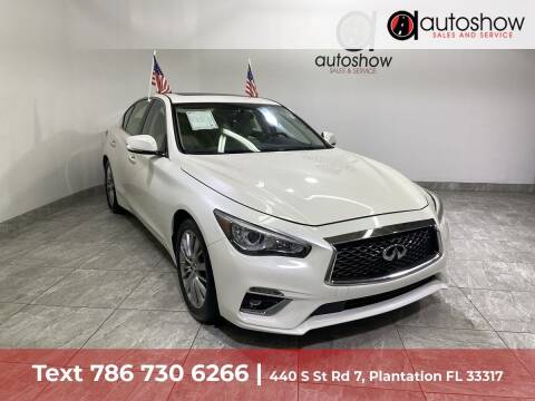 2019 Infiniti Q50 for sale at AUTOSHOW SALES & SERVICE in Plantation FL