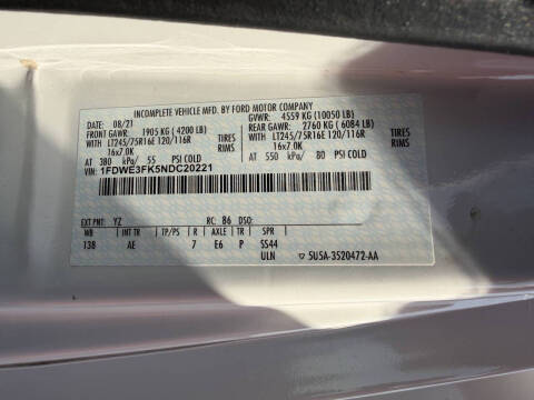 2022 Ford E-Series E-350 SD