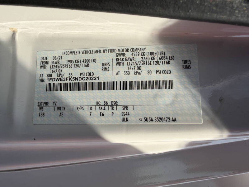 2022 Ford E-Series E-350 SD