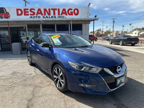2016 Nissan Maxima for sale at DESANTIAGO AUTO SALES in Yuma AZ
