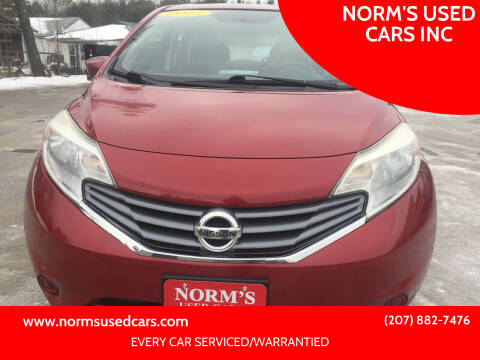 2015 Nissan Versa Note for sale at NORM'S USED CARS INC in Wiscasset ME