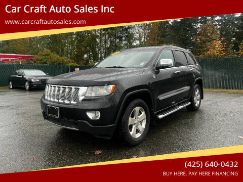 2013 Jeep Grand Cherokee for sale at Car Craft Auto Sales Inc in Lynnwood WA