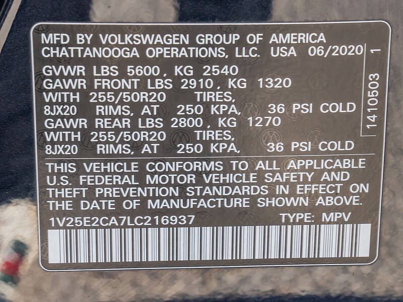 2020 Volkswagen Atlas Cross Sport