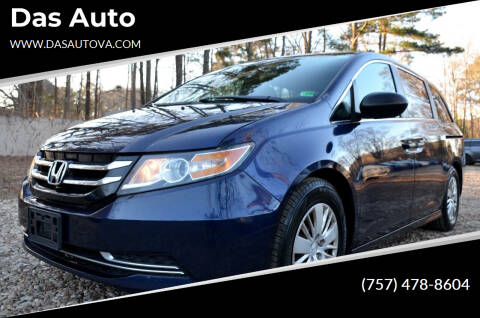 2014 Honda Odyssey for sale at Das Auto in Virginia Beach VA