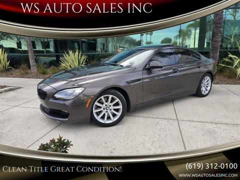 2014 BMW 6 Series for sale at WS AUTO SALES INC in El Cajon CA