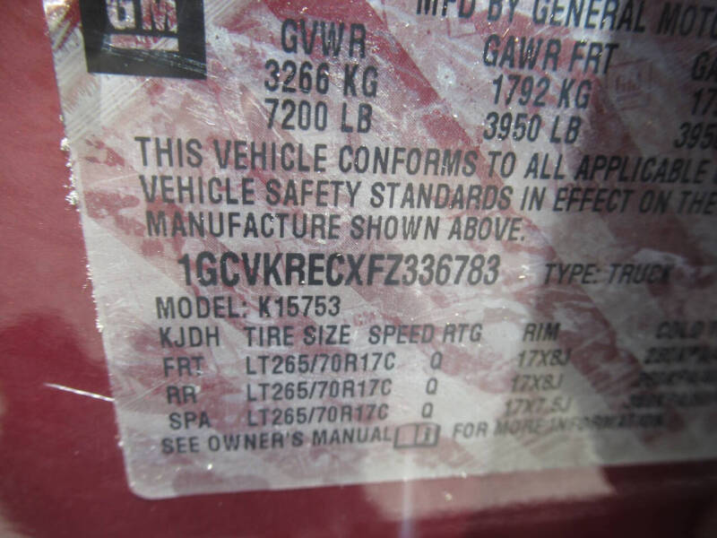 2015 Chevrolet Silverado 1500