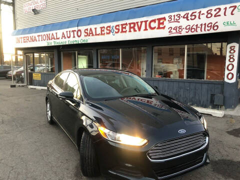 2014 Ford Fusion for sale at International Auto Sales and Service in Detroit MI