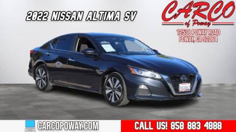 2022 Nissan Altima for sale at CARCO SALES & FINANCE - CARCO OF POWAY in Poway CA