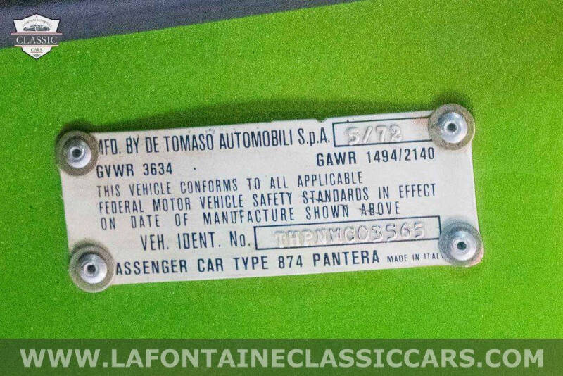 1972 De Tomaso Pantera