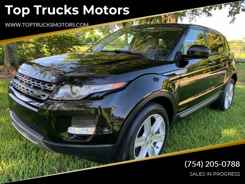 2014 Land Rover Range Rover Evoque for sale at Top Trucks Motors in Pompano Beach FL