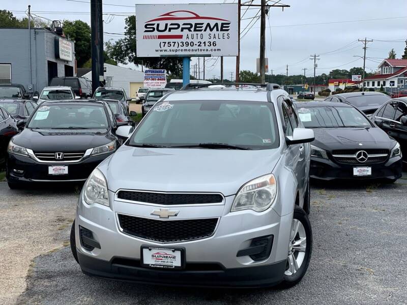 2013 Chevrolet Equinox for sale at Supreme Auto Sales in Chesapeake VA