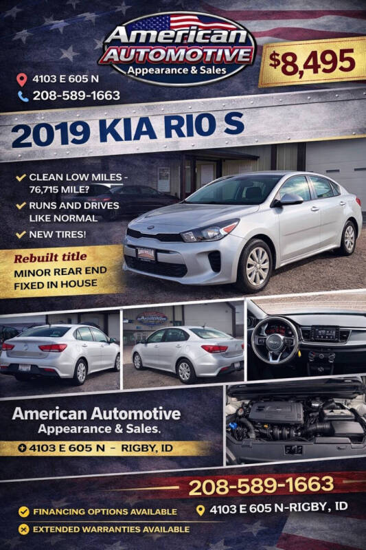 2019 Kia Rio S