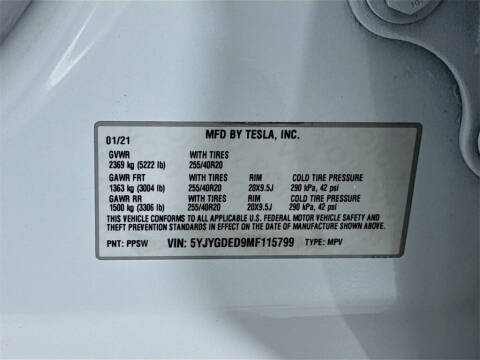 2021 Tesla Model Y Standard Range