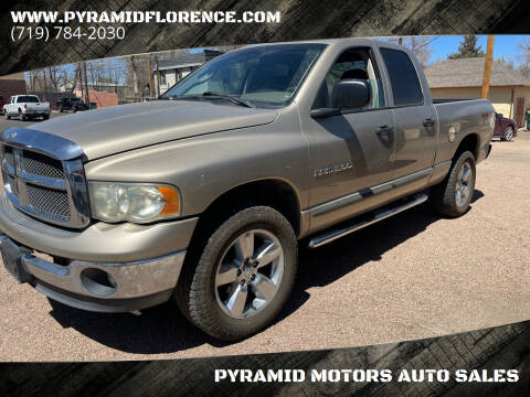 2003 Dodge Ram 1500 for sale at PYRAMID MOTORS AUTO SALES in Florence CO