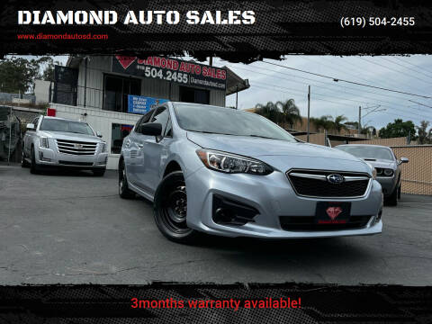 2019 Subaru Impreza for sale at DIAMOND AUTO SALES in El Cajon CA