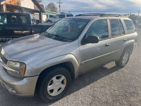 2002 Chevrolet TrailBlazer for sale at LEE AUTO SALES in McAlester OK