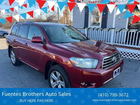 2009 Toyota Highlander for sale at Fuentes Brothers Auto Sales in Jessup MD