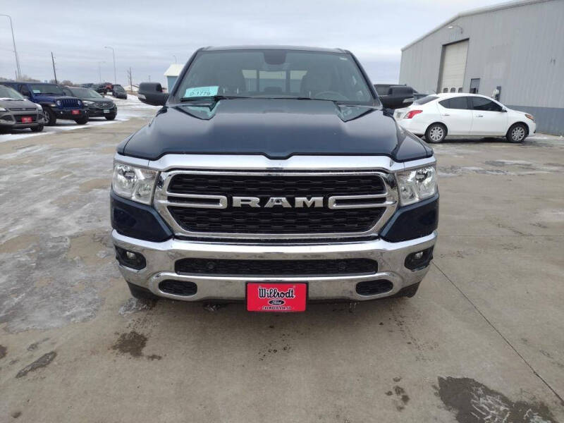 Used 2022 RAM Ram 1500 Pickup Big Horn/Lone Star with VIN 1C6SRFFT4NN144350 for sale in Chamberlain, SD