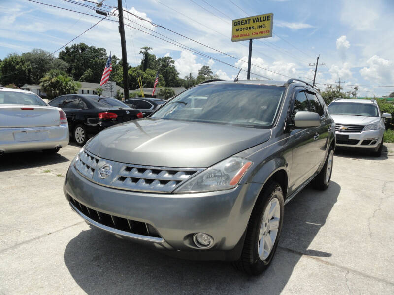 2007 Nissan Murano for sale at GREAT VALUE MOTORS in Jacksonville FL