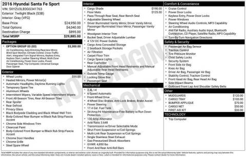 2016 Hyundai Santa Fe Sport 2.4L