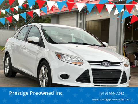 2013 Ford Focus for sale at Prestige Preowned Inc in Burlington NC